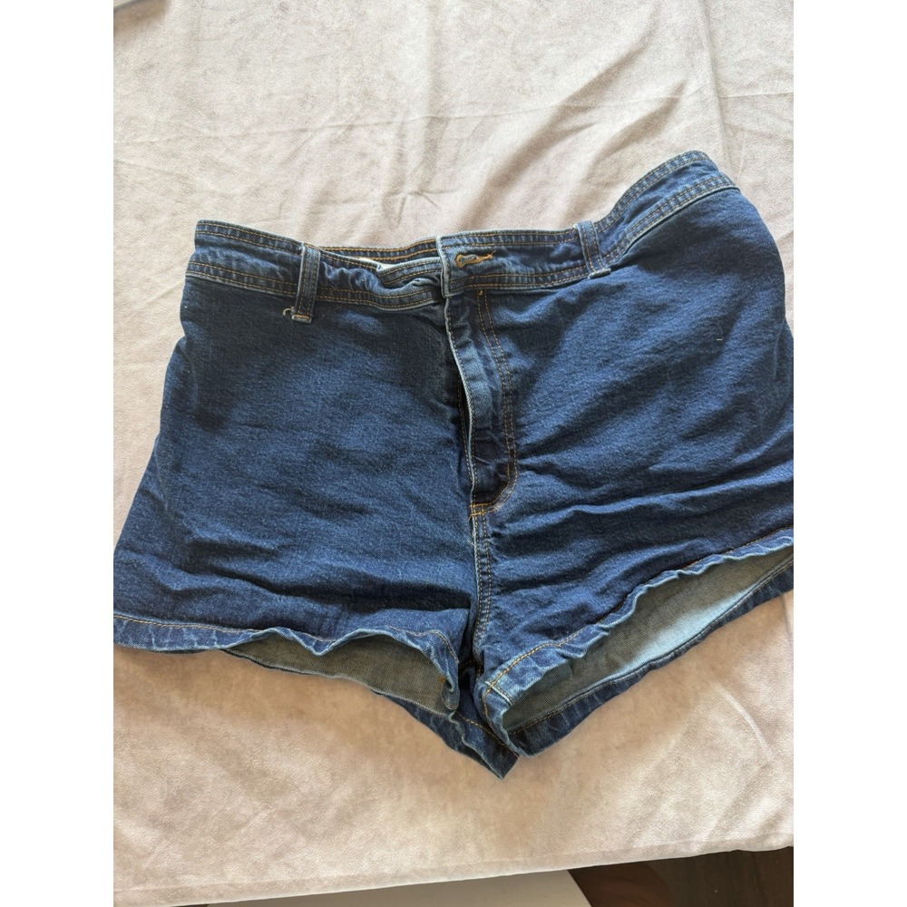Universal Thread, Women's Denim Shorts, Cuffed, Size 12, Mid Rise, Dark Wash